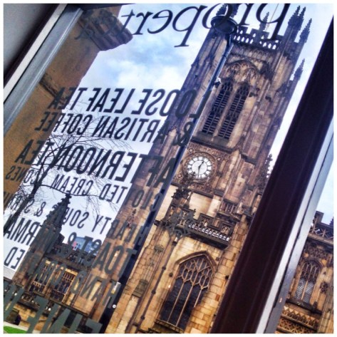 The Cathedral through the window