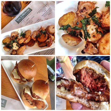 Octopus, chicken chorizo sliders