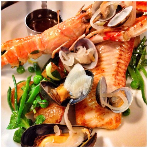 Plaice with all the trimmings